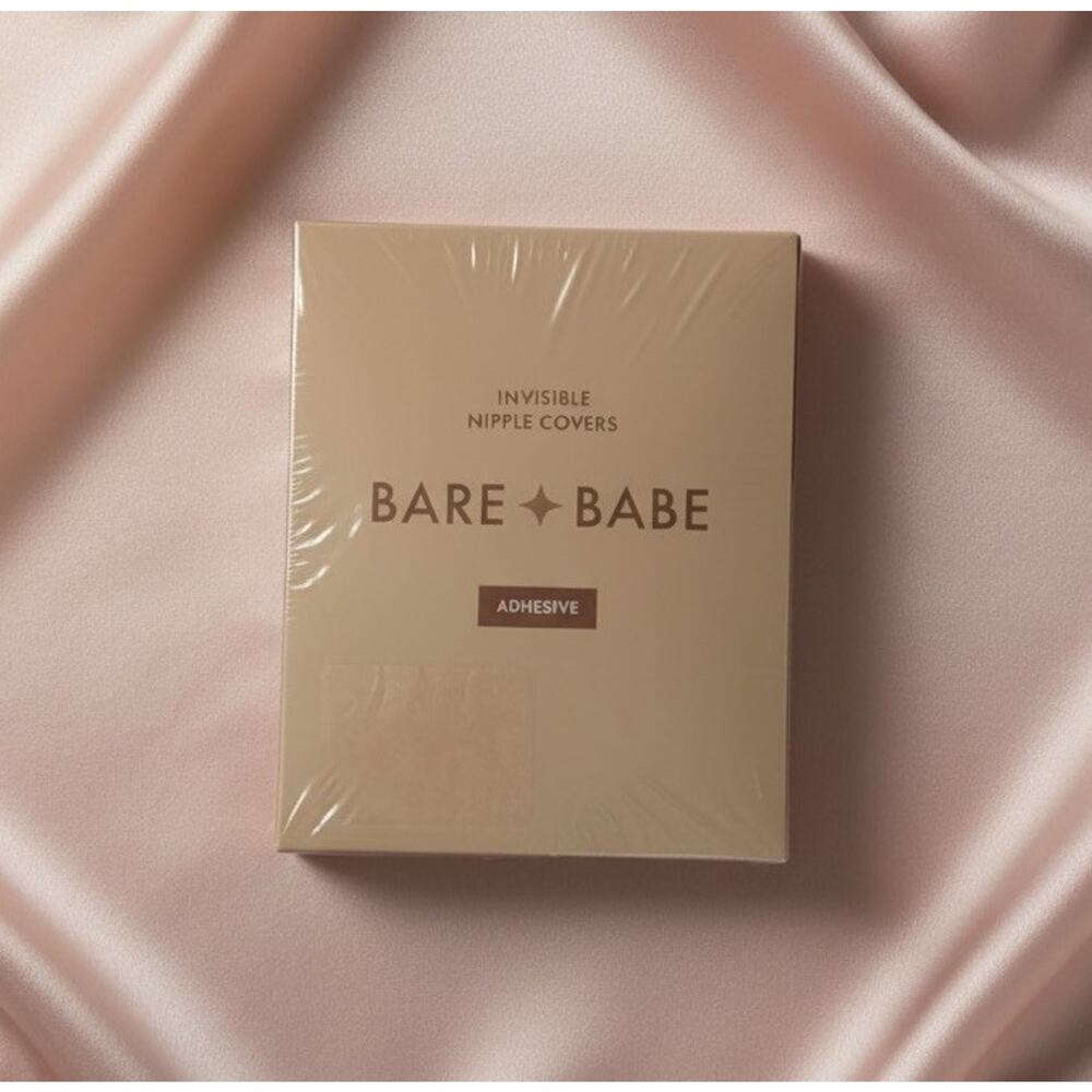 Bare Babe Large (D-H) Nipple Covers | 1 Adhesive Pair Honey Washable Reusable